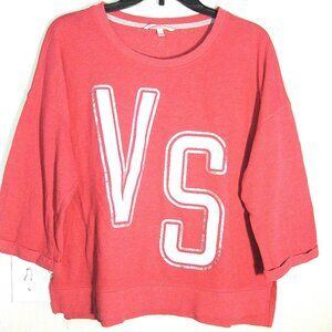 🧡 PINK Victoria's Secret Crop lighweight sweat shirt Medium